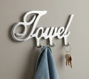 TOWEL SCRIPT WALL HOOK